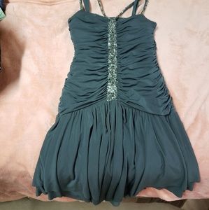 BCBG MaxAzria Spaghetti strap gown